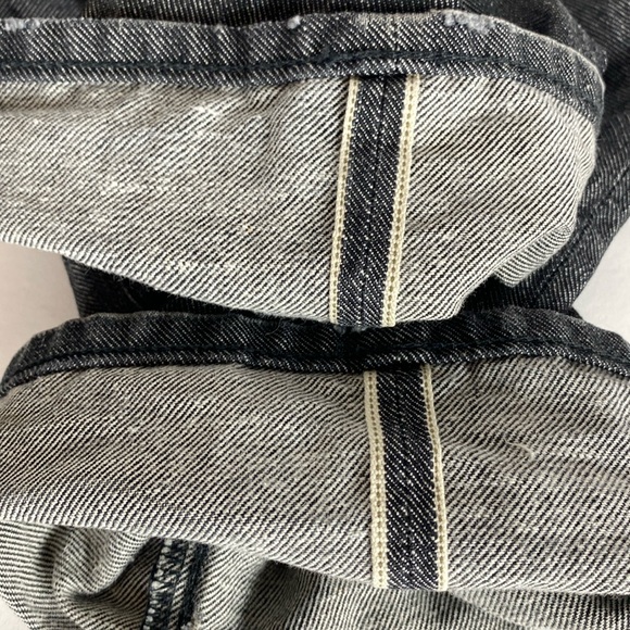 Fabric Brand & Co Jeans Mens 33 Japanese Selvedge Jeans Slim Fit Button Fly - Picture 6 of 16